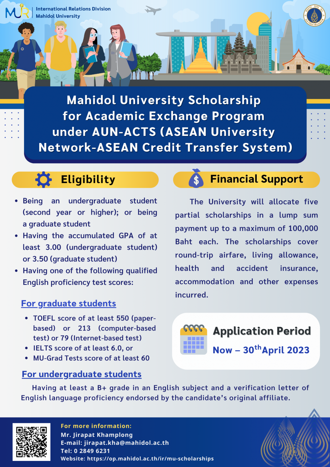 Infographics Mahidol University Scholarships International