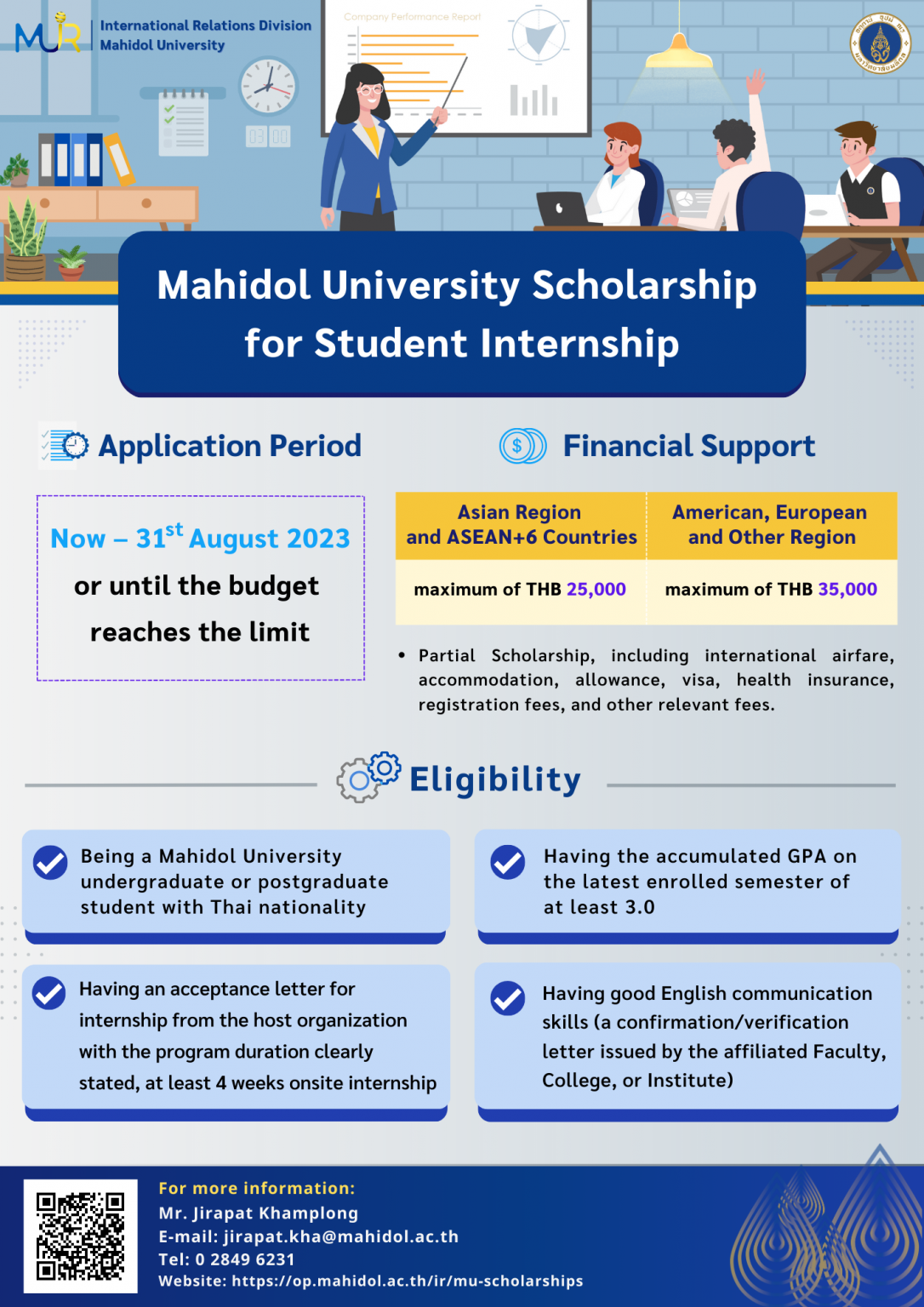 Infographics Mahidol University Scholarships International